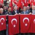 Çarşıyı Türk bayraklarıyla donattılar Çarşıyı Türk bayraklarıyla donattılar