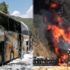 Son dakika: Muğla'da seyir halindeki yolcu otobüsü yandı