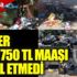 ﻿İşçiler, 6 bin 750 TL maaşı kabul etmedi! Çankaya'da çöpler birikmeye başladı