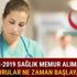 Sağlık Bakanlığı personel alımı atama 2018 Sağlık Bakanlığı memur ambulans şoförleri ATT alımı başvuru şartları