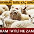 Kurban Bayramı ne zaman? Kurban Bayramı 2019 9 gün olur mu, ne zaman başlıyor?