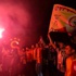 Galatasaray taraftarı sokaklara döküldü