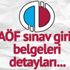AÖF sınav giriş yerleri: AÖF sınav giriş belgeleri yayınlandı mı? Açık Öğretim sınavında yeni detay…