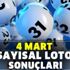 Şans Topu çekiliş sonuçları 4 Mart 2020