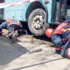 Halk otobüsü, odun toplayan kadınları ezdi