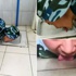 Asker yerleri yalayarak temziledi Asker yerleri yalayarak temziledi