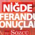 Niğde 2017 referandum sonuçları: Evet ve Hayır oy oranları