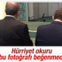 Millet Camii'ndeki fotoğraftan Hürriyet okuru rahatsız