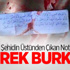 Şehidin Üstünden Çıkan Not Yürek Burktu