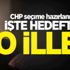 CHP seçime hazırlanıyor! İşte hedefteki o iller