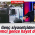 Osman Gökçek eylemci gence hayat dersi verdi Osman Gökçek eylemci gence hayat dersi verdi