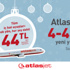 Atlasjet'ten 4-4'lük yeni yıl hediyesi! Atlasjet'ten 4-4'lük yeni yıl hediyesi!
