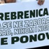 Sırbistan'da 'Srebrenica' eylemi