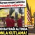 YPG'lilerden ABD bayrağı altında saksafonlu kutlama