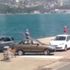 Sarıyer’de otomobilin denize uçma anı kamerada