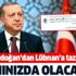 Başkan Recep Tayyip Erdoğan'dan Lübnan'a taziye mesajı