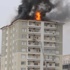 Onbir katlı apartmanda korkutan yangın Onbir katlı apartmanda korkutan yangın