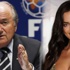 'Sepp Blatter, Irina Shayk ile birlikte'