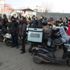 Motorlu kuryelerden 'site' eylemi Motorlu kuryelerden 'site' eylemi