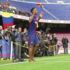 Barcelona'nın yeni transferi sahaya çıplak ayakla çıktı