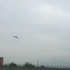 Maç oynanırken sahaya helikopter indi