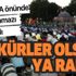 Ayasofya önünde akşam namazı kılındı Ayasofya önünde akşam namazı kılındı