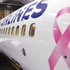 THY uçağına 'pembe kurdele'