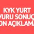 KYK sorgulama ekranı (2017) KYK yurt başvuru sonuçları ne zaman açıklanacak?