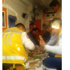 Ambulansta lahmacun ziyafeti sosyal medyada olay oldu!