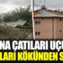 Fırtına çatıları uçurdu, ağaçları kökünden söktü Fırtına çatıları uçurdu, ağaçları kökünden söktü