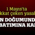 1 Mayıs'ta helikopterlere uçuş yasağı! 1 Mayıs'ta helikopterlere uçuş yasağı!
