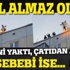 Kendini yaktı, çatıdan atladı Kendini yaktı, çatıdan atladı