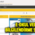 e Okul Veli Bilgilendirme Sistemi devamsızlık SORGULAMA