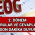 TEOG 2. dönem soruları cevapları eba.gov.tr (Türkçe, matematik, Din) MEB son dakika duyurusu