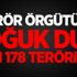 Terör örgütüne soğuk duş: Tam 178 terörist... Terör örgütüne soğuk duş: Tam 178 terörist...