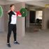 Milli atlet antrenmanlarını binanın garajında yapıyor Milli atlet antrenmanlarını binanın garajında yapıyor