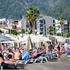 Afrika sıcakları Marmaris'te sokakları boşalttı, plajları doldurdu Afrika sıcakları Marmaris'te sokakları boşalttı, plajları doldurdu