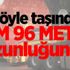 Böyle taşındı: Tam 96 metre uzunluğunda Böyle taşındı: Tam 96 metre uzunluğunda