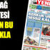 Yeniçağ Gazetesi bugün bu başlıkla çıktı Yeniçağ Gazetesi bugün bu başlıkla çıktı
