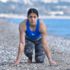 Rekortmen atlet, sahilde koşarak olimpiyata hazırlanıyor Rekortmen atlet, sahilde koşarak olimpiyata hazırlanıyor