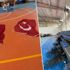CHP'li başkan paylaştı: Spor salonunu depo oldu, bayraklar yerlerde!