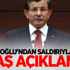 Davutoğlu'ndan saldırıyla ilgili flaş açıklama!
