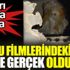 ﻿Korku filmlerindeki sahne gerçek oldu