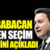 Ali Babacan erken seçim tarihini açıkladı Ali Babacan erken seçim tarihini açıkladı
