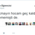 Güldüren üniversite öğrencisi tweetleri