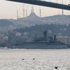 Rus savaş gemisi Boğaz'dan geçti, havadan, karadan, denizden önlem alındı