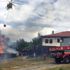 Ev yangınına helikopterli müdahale