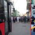 Cemaat yolda namaz kıldı, halk otobüsü kontak kapattı