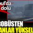 ﻿Metrobüsten dumanlar yükseldi yolcular tahliye edildi