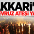 Hakkari'de ilk Nevruz ateşi yakıldı